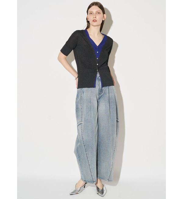 ELENDEEK「COLOR LAYERED HALF SLEEVES KT」|ニット・セーター|