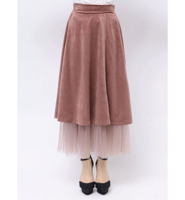 RESEXXY「ベロアチュールロングスカート」|スカート|
