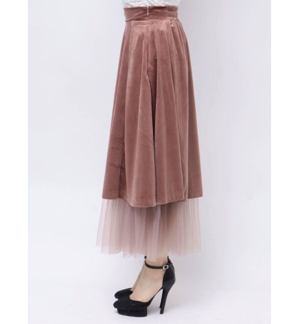 RESEXXY「ベロアチュールロングスカート」|スカート|