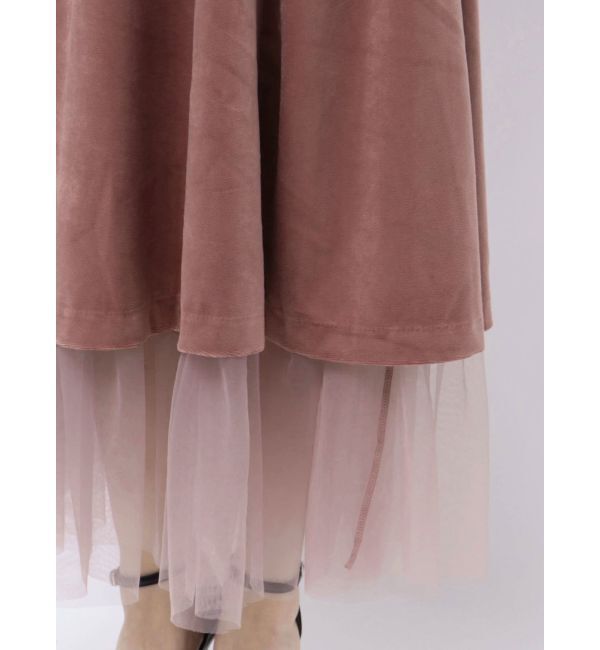 RESEXXY「ベロアチュールロングスカート」|スカート|