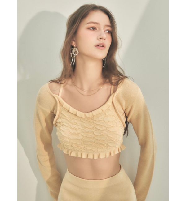 RESEXXY「クリアビーズリボンピアス」|ピアス|