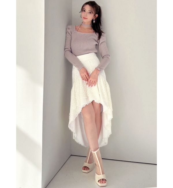 RESEXXY「アシンメトリーレーススカート」|スカート|