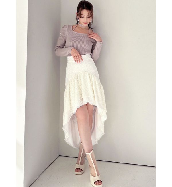 RESEXXY「アシンメトリーレーススカート」|スカート|