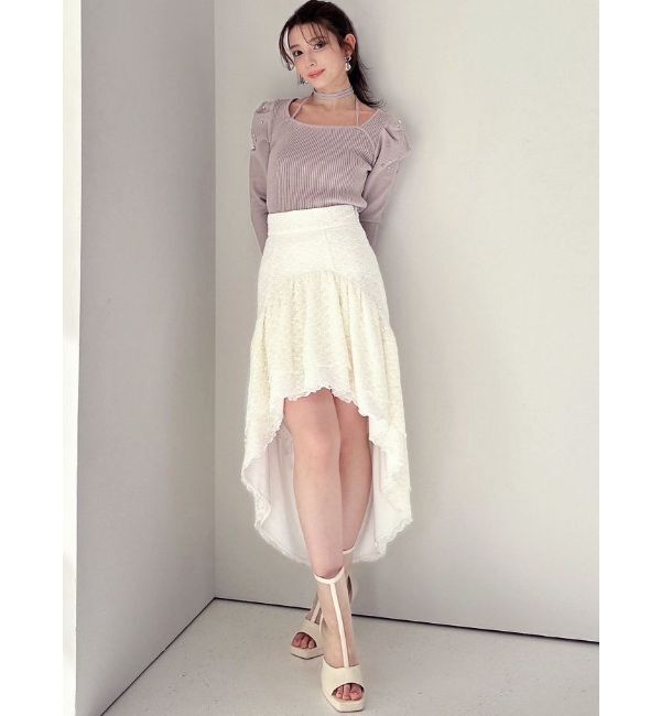 RESEXXY「アシンメトリーレーススカート」|スカート|