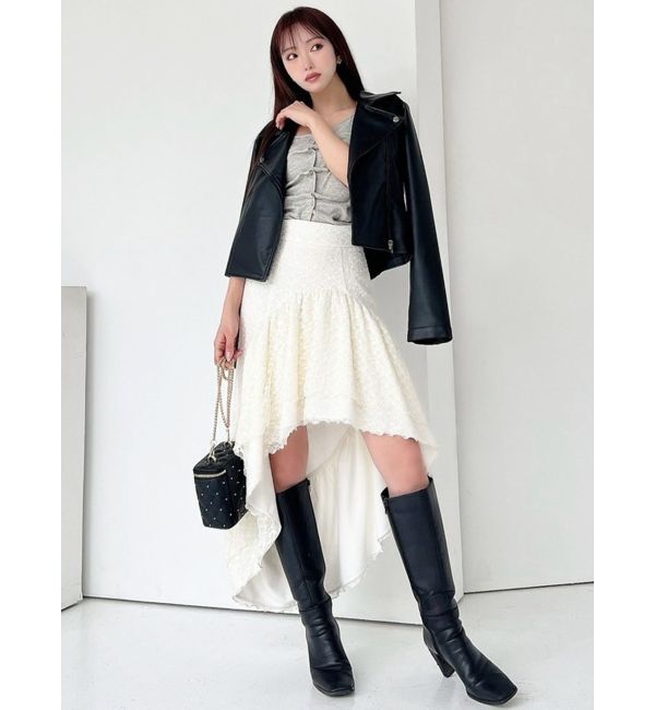RESEXXY「アシンメトリーレーススカート」|スカート|