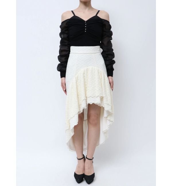 RESEXXY「アシンメトリーレーススカート」|スカート|