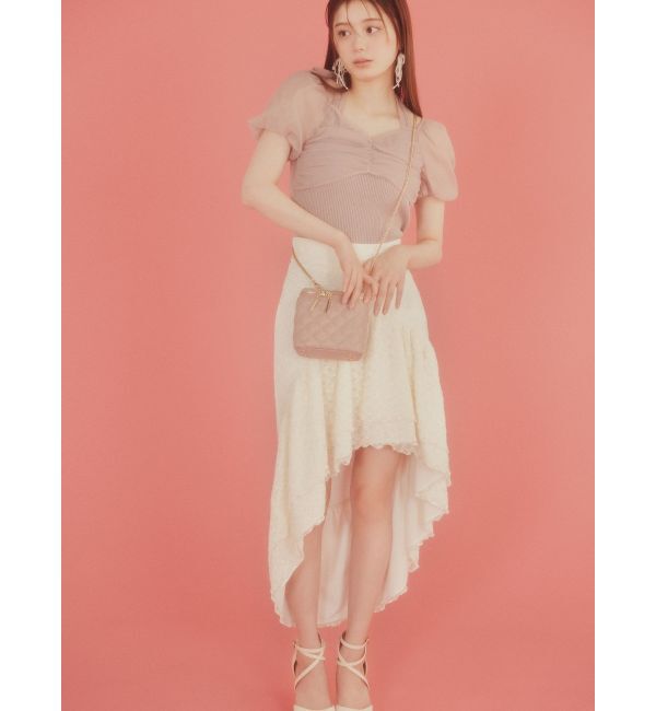 RESEXXY「アシンメトリーレーススカート」|スカート|