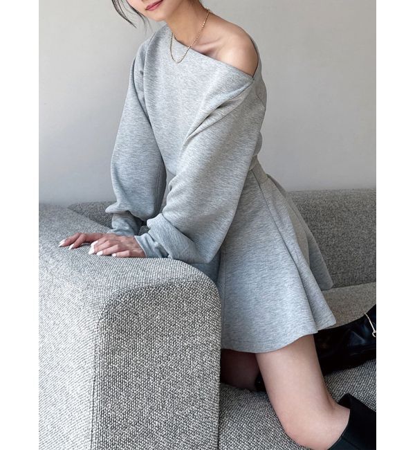 RESEXXY「ワンショルスウェットトップス【セットアップ着用可能】」|スウェット・ジャージ|グレー