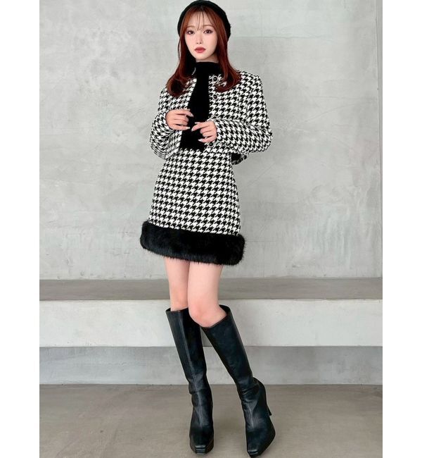 RESEXXY「フェイクファーミニスカート【セットアップ着用可能】」|スカート|