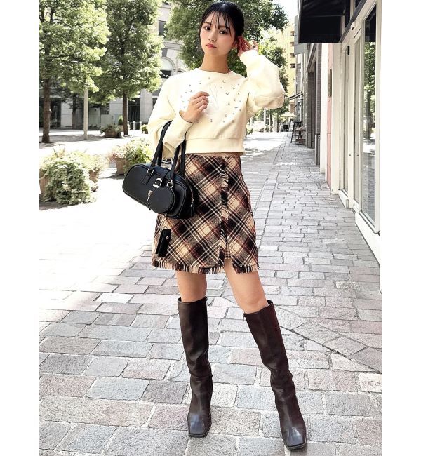 RESEXXY「フリンジラップミニスカート」|スカート|