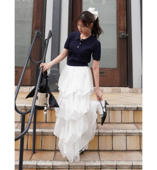 dazzlin「【追加生産分】ランダムタックバルーンスカート」|スカート|