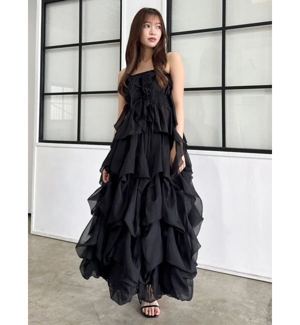 dazzlin「【追加生産分】ランダムタックバルーンスカート」|スカート|