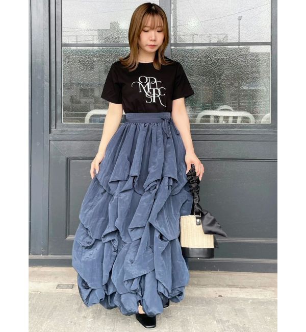 dazzlin「【追加生産分】ランダムタックバルーンスカート」|スカート|