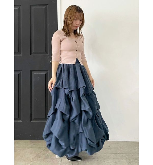 dazzlin「【追加生産分】ランダムタックバルーンスカート」|スカート|