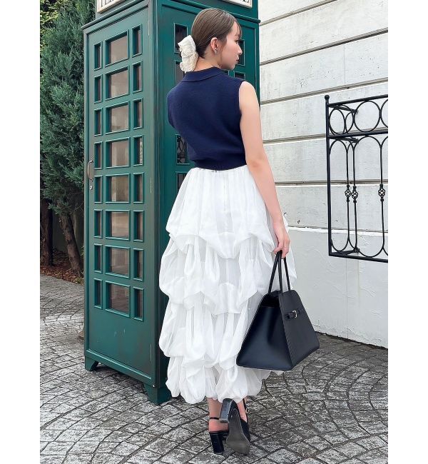 dazzlin「【追加生産分】ランダムタックバルーンスカート」|スカート|