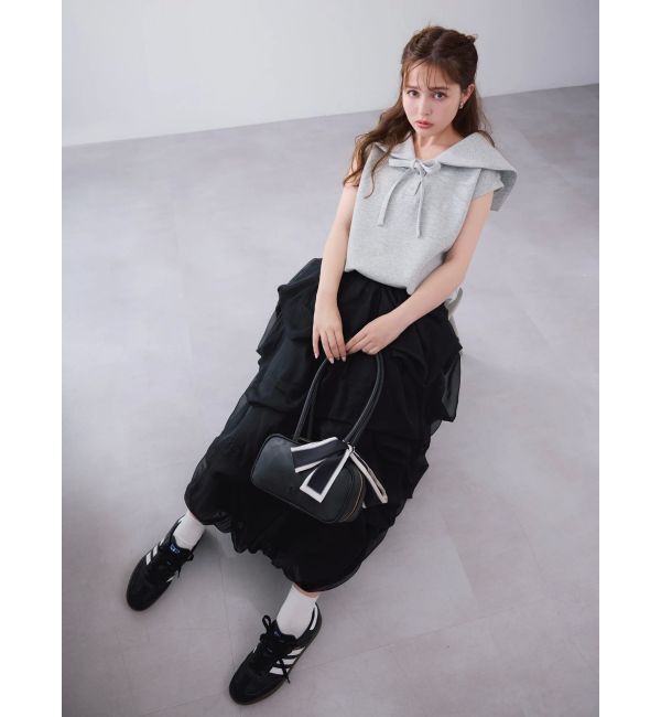 dazzlin「【追加生産分】ランダムタックバルーンスカート」|スカート|