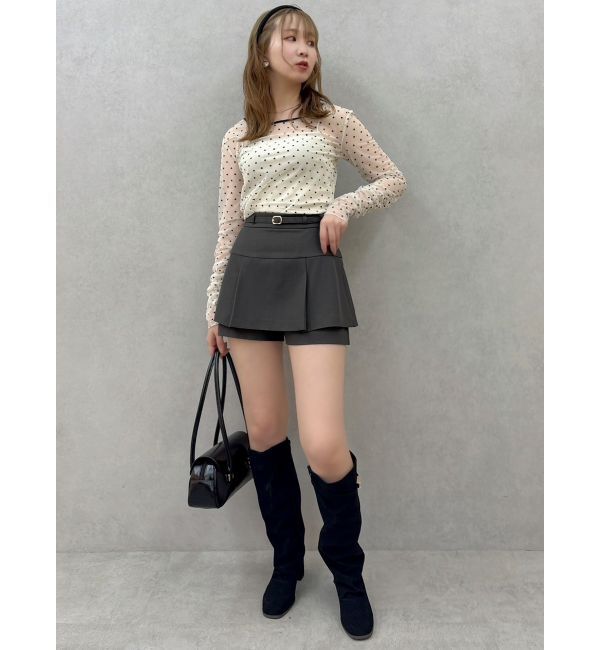 dazzlin「【セットアップ対応】レイヤードスカートパンツ」|スカート|