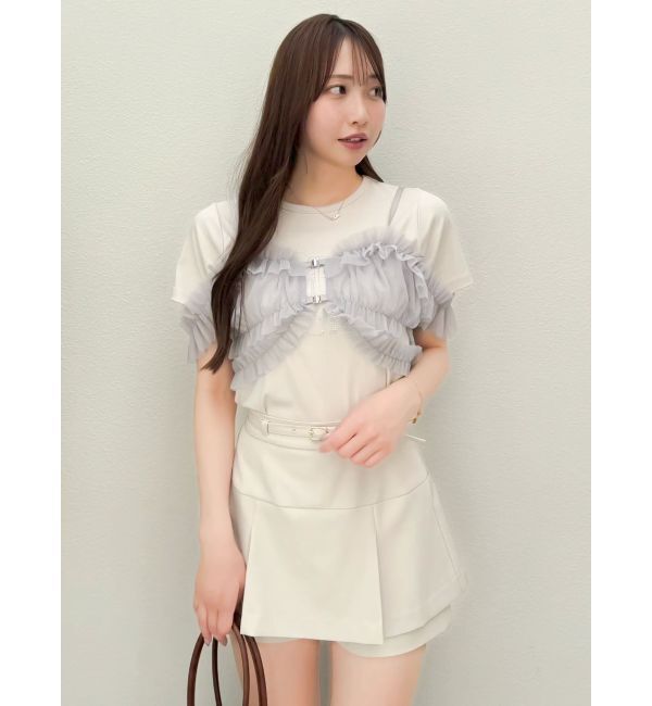 dazzlin「【セットアップ対応】レイヤードスカートパンツ」|スカート|