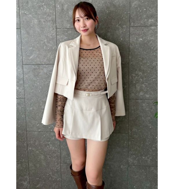 dazzlin「【セットアップ対応】レイヤードスカートパンツ」|スカート|