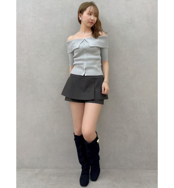 dazzlin「【セットアップ対応】レイヤードスカートパンツ」|スカート|