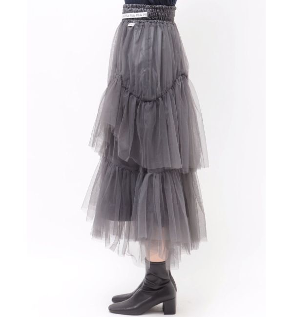 dazzlin「【FILA別注】アシメチュールティアードスカート」|スカート|