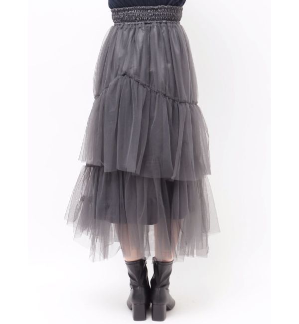 dazzlin「【FILA別注】アシメチュールティアードスカート」|スカート|