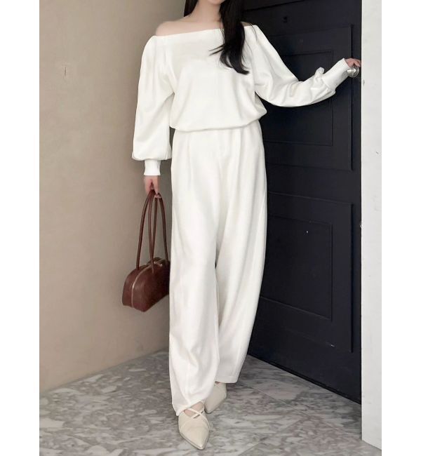 dazzlin「【吉田朱里】バレルレッグスウェットパンツ ※BLACK WEB限定カラー」|その他|