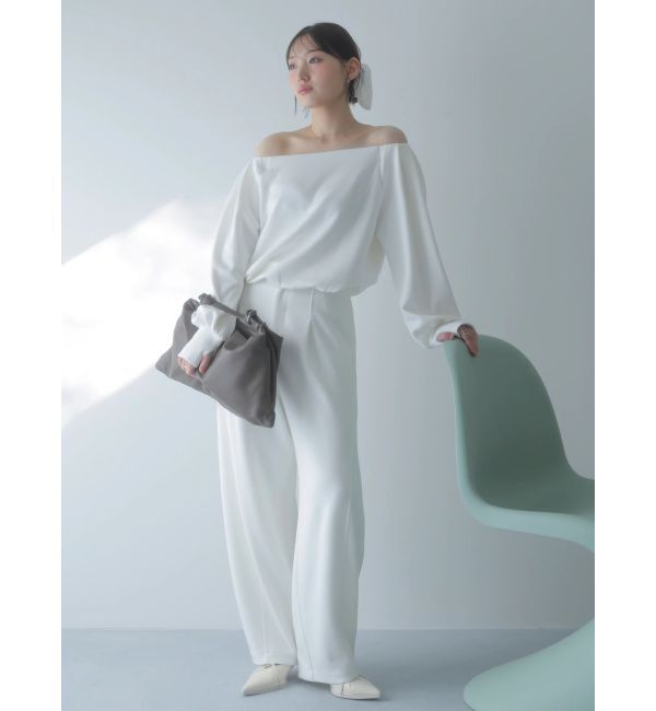 dazzlin「【吉田朱里】バレルレッグスウェットパンツ ※BLACK WEB限定カラー」|その他|