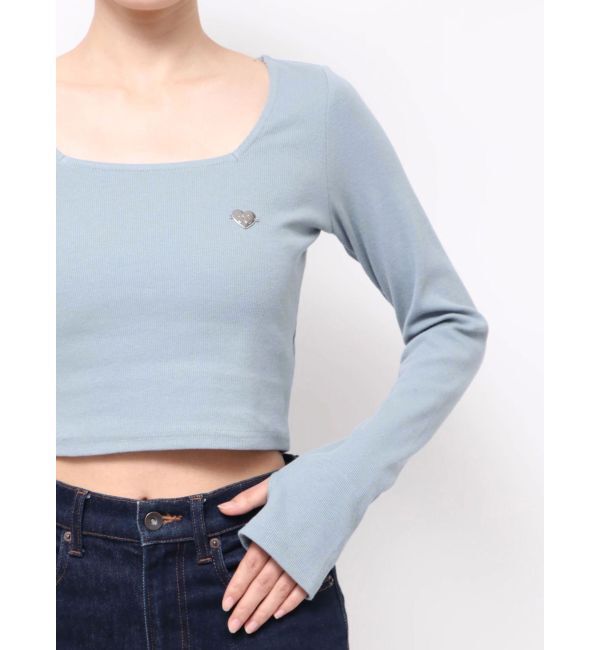 EMODA「クロスクロップフィットトップ」|Tシャツ・カットソー|