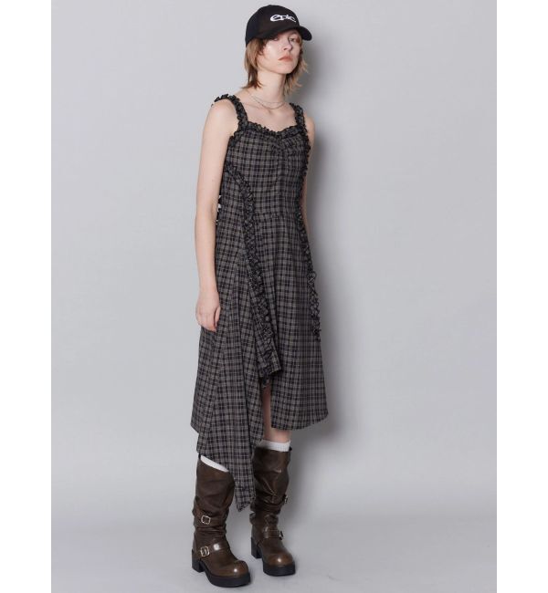 EMODA「テープフリルアシンメトリーマキシワンピース」|ワンピース|