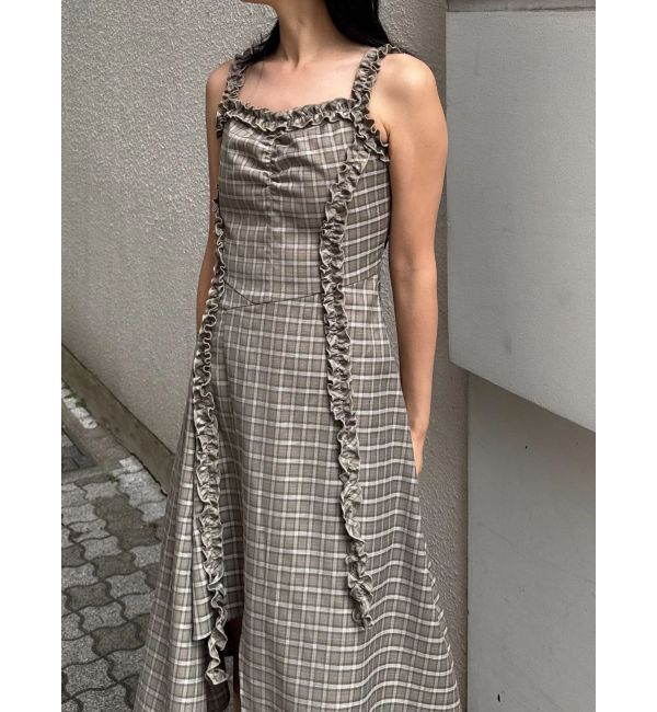 EMODA「テープフリルアシンメトリーマキシワンピース」|ワンピース|