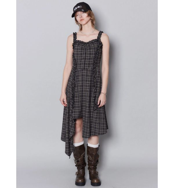 EMODA「テープフリルアシンメトリーマキシワンピース」|ワンピース|