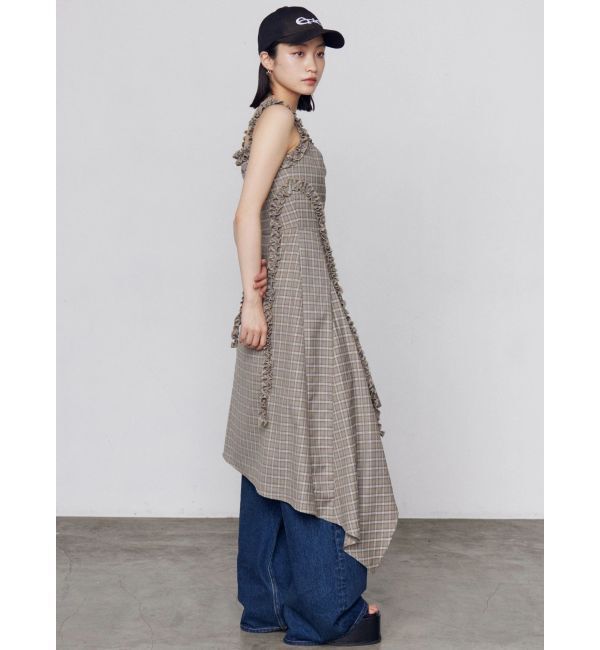 EMODA「テープフリルアシンメトリーマキシワンピース」|ワンピース|