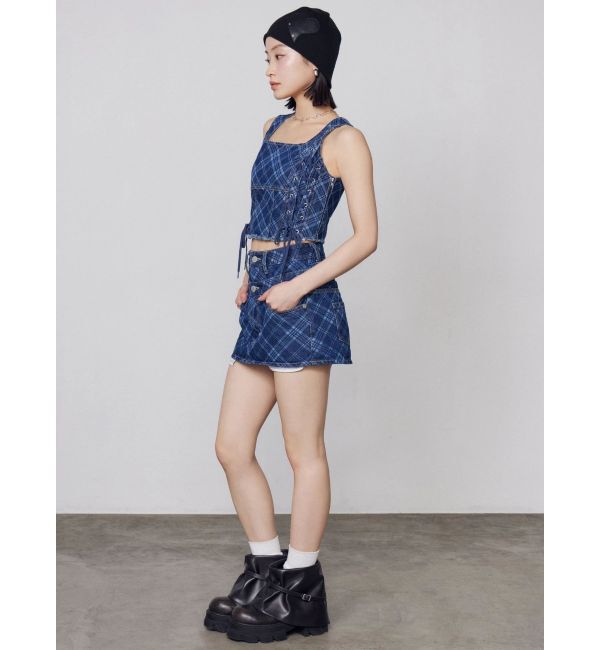 EMODA「ベルトレイヤードボクシースカート」|スカート|