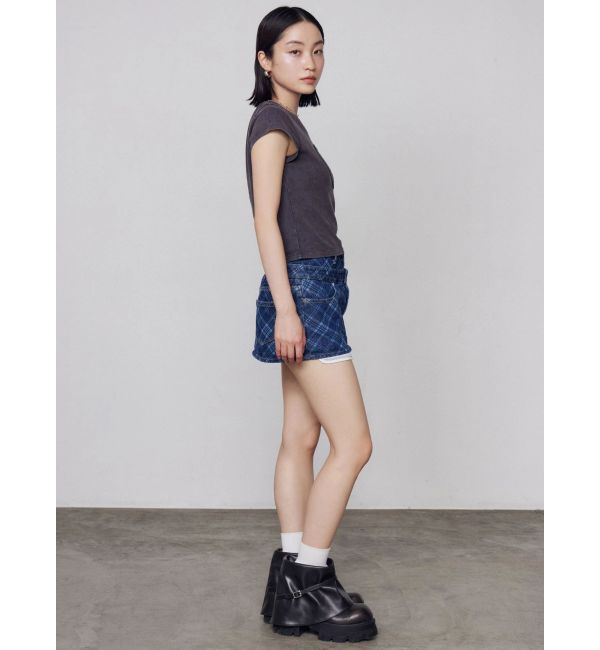 EMODA「ベルトレイヤードボクシースカート」|スカート|