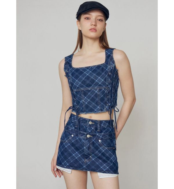 EMODA「ベルトレイヤードボクシースカート」|スカート|