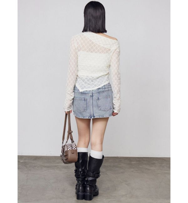 EMODA「ベルトレイヤードボクシースカート」|スカート|