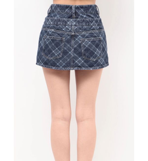 EMODA「ベルトレイヤードボクシースカート」|スカート|