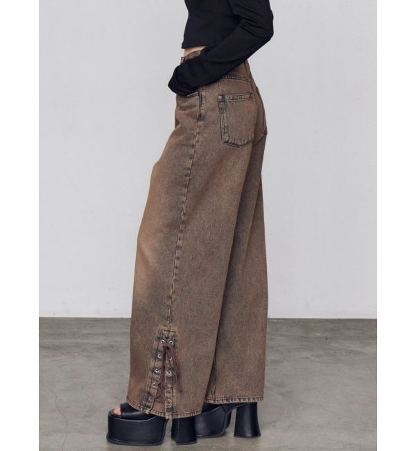 EMODA「ヘムレースアップルーズデニム」|デニム|