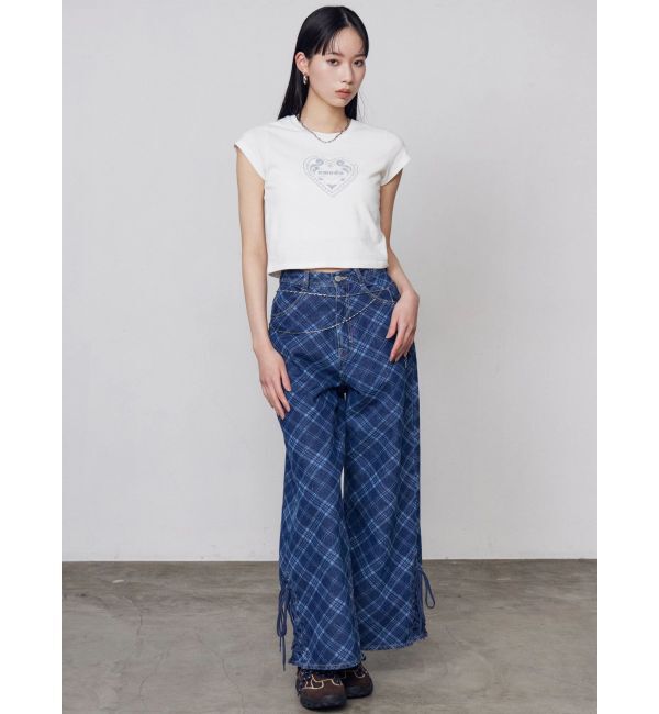 EMODA「ヘムレースアップルーズデニム」|デニム|