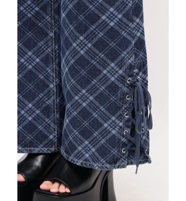 EMODA「ヘムレースアップルーズデニム」|デニム|