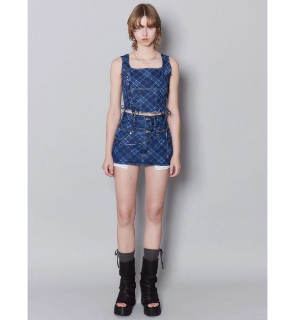 EMODA「サイドレースアップデニムビスチェ」|タンクトップ|