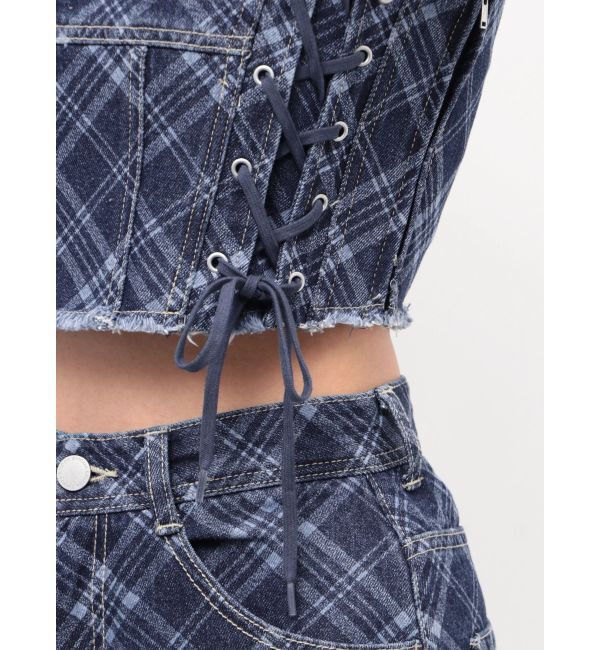 EMODA「サイドレースアップデニムビスチェ」|タンクトップ|