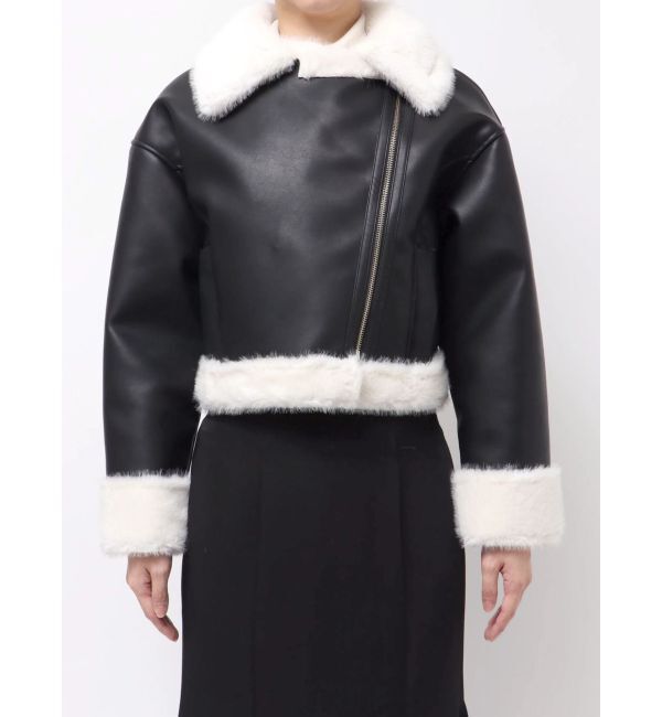 MERCURYDUO「フェイクレザームートンボンバージャケット」|その他|