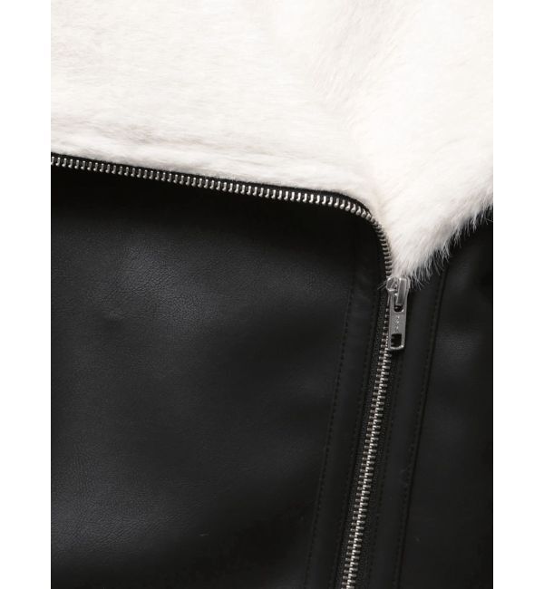 MERCURYDUO「フェイクレザームートンボンバージャケット」|その他|