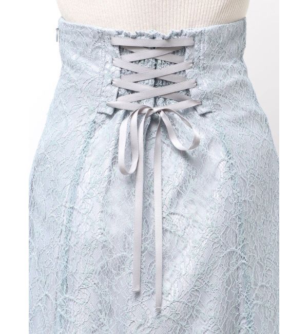 MERCURYDUO「コードレースバックレースアップフレアスカート」|スカート|