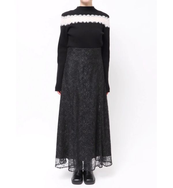 MERCURYDUO「コードレースバックレースアップフレアスカート」|スカート|