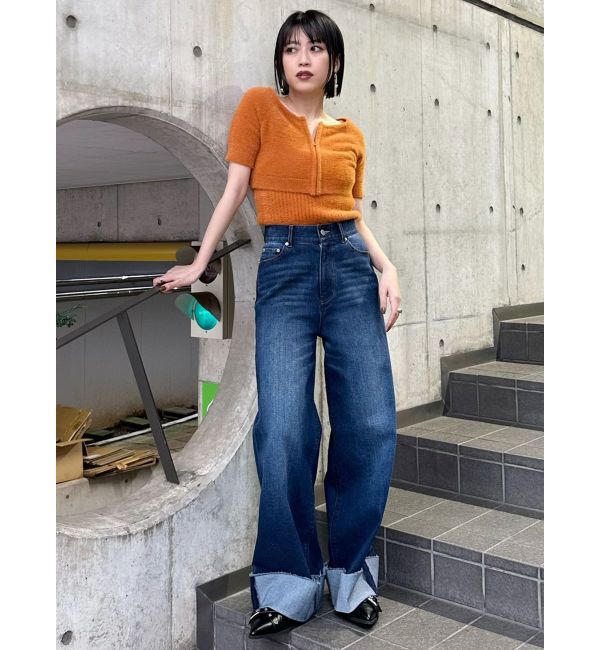 MURUA「ターンアップカットオフデニム」|デニム|