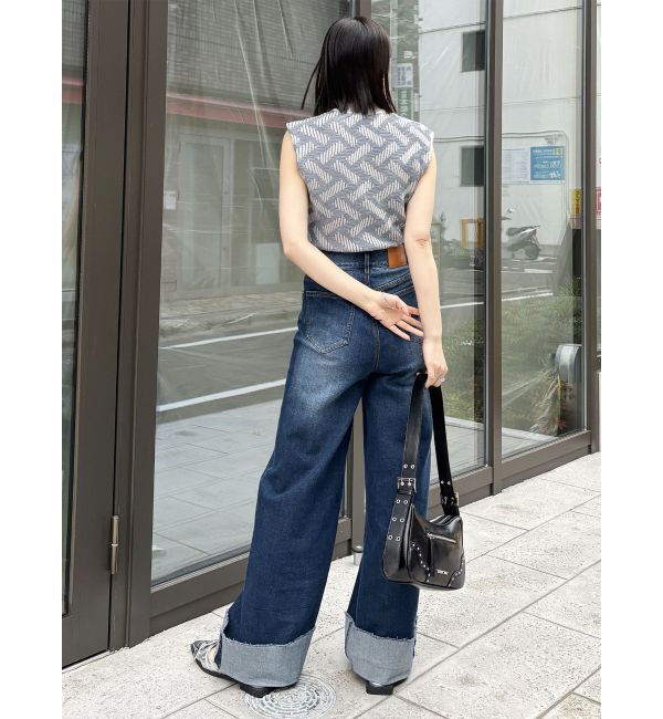 MURUA「ターンアップカットオフデニム」|デニム|