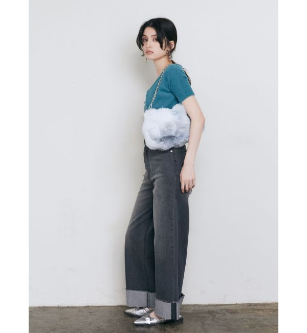 MURUA「ターンアップカットオフデニム」|デニム|